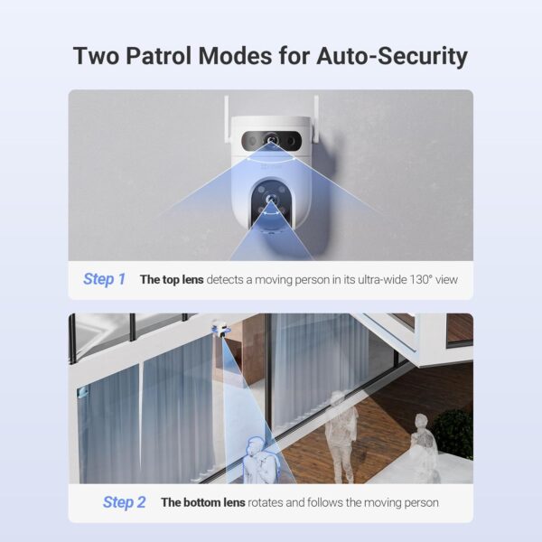 EZVIZ by Hikvision|H9C Dual-Lens(5MP+5MP) Pan & Tilt Wi-Fi - Image 3