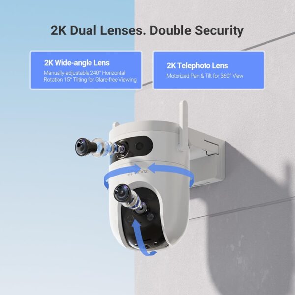 EZVIZ by Hikvision|H9C Dual-Lens(5MP+5MP) Pan & Tilt Wi-Fi - Image 5