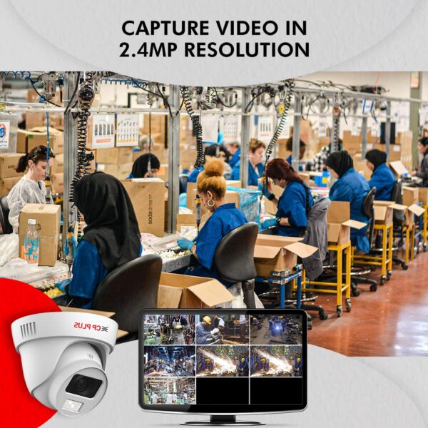 CP PLUS 2.4MP Full Color Guard+ Dome Security Camera | 3.6 mm Fixed Lens | Full-Color Starlight | Built-in Mic | Max 30fps at 2.4MP | Illumination Range of 20 Mtrs, IP67 - CP-GPC-DA24PL2C-SE-0360 - Image 6